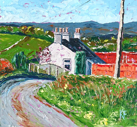 Over The Hills And Far Away - Painting - Oil on Canvas 30cm x 30cm